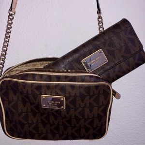 Matching crossbody and wallet set